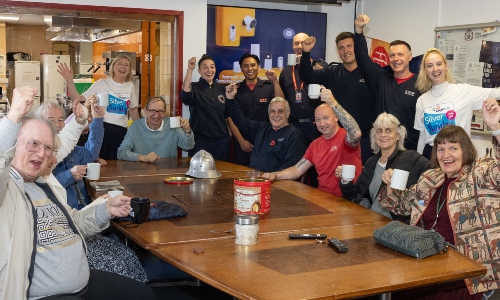 A group of people celebrating Silver Sunday at Soho Fire Station